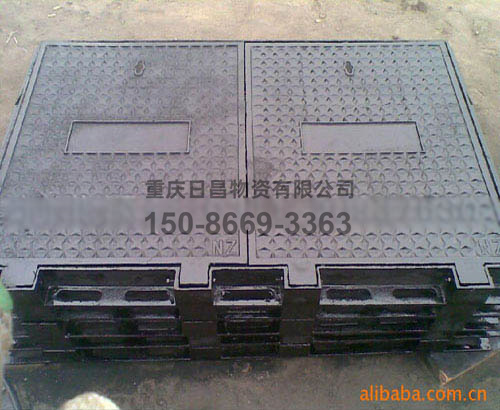 铸铁双开方井盖